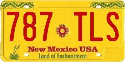 NM license plate 787TLS