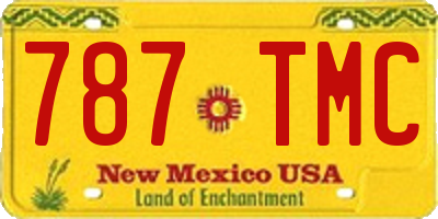 NM license plate 787TMC
