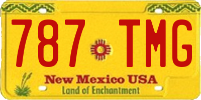 NM license plate 787TMG