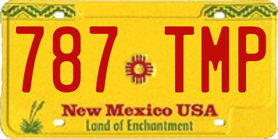 NM license plate 787TMP