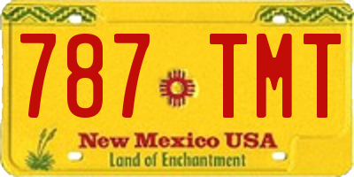 NM license plate 787TMT