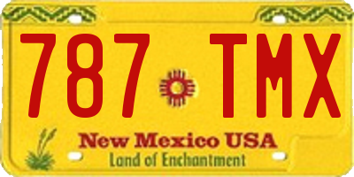 NM license plate 787TMX