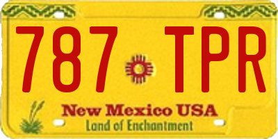 NM license plate 787TPR