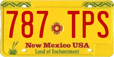 NM license plate 787TPS