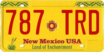 NM license plate 787TRD