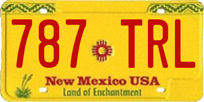 NM license plate 787TRL