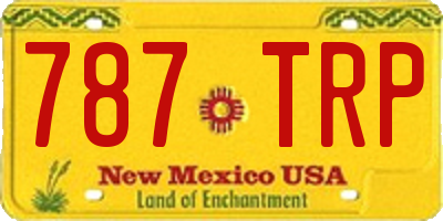 NM license plate 787TRP
