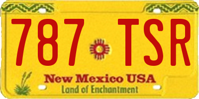 NM license plate 787TSR