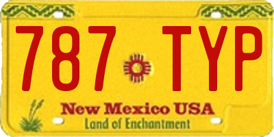 NM license plate 787TYP