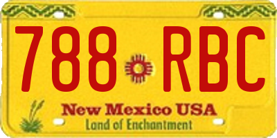 NM license plate 788RBC