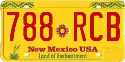 NM license plate 788RCB