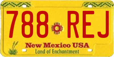NM license plate 788REJ