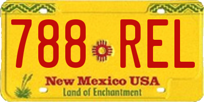 NM license plate 788REL