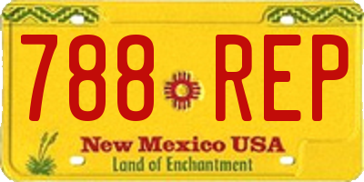 NM license plate 788REP