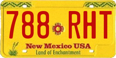 NM license plate 788RHT