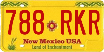 NM license plate 788RKR