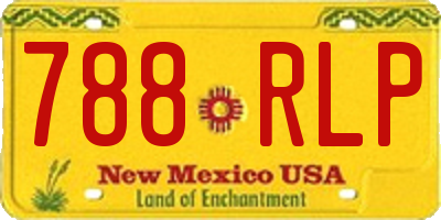 NM license plate 788RLP