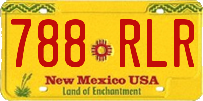 NM license plate 788RLR