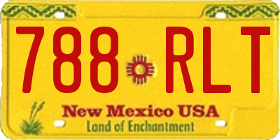 NM license plate 788RLT
