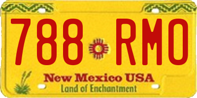 NM license plate 788RMO