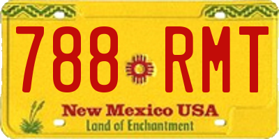 NM license plate 788RMT