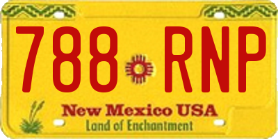 NM license plate 788RNP