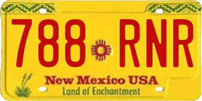 NM license plate 788RNR