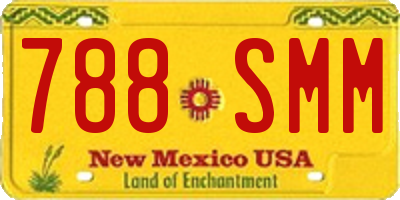 NM license plate 788SMM