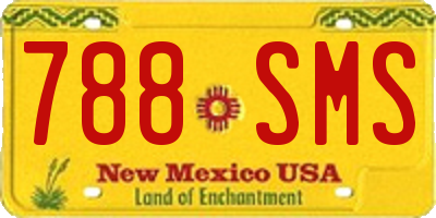 NM license plate 788SMS