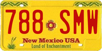 NM license plate 788SMW