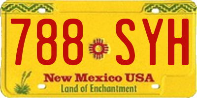 NM license plate 788SYH