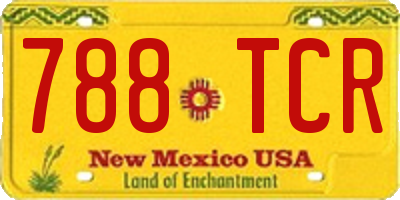 NM license plate 788TCR