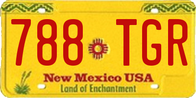 NM license plate 788TGR