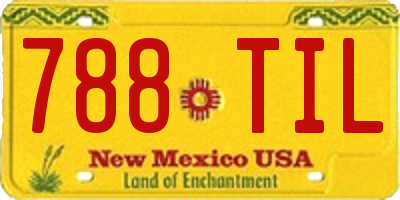 NM license plate 788TIL