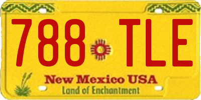 NM license plate 788TLE