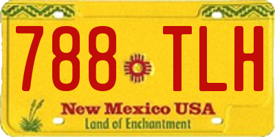 NM license plate 788TLH