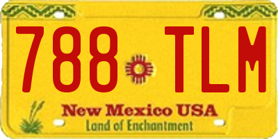 NM license plate 788TLM