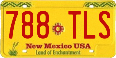 NM license plate 788TLS