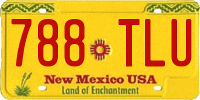 NM license plate 788TLU