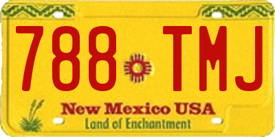 NM license plate 788TMJ