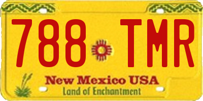 NM license plate 788TMR