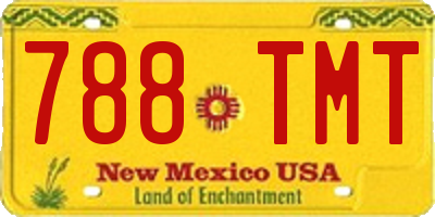 NM license plate 788TMT