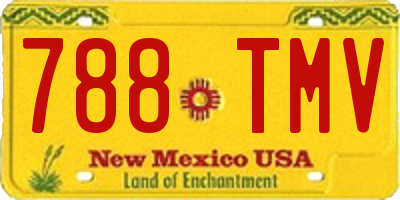 NM license plate 788TMV