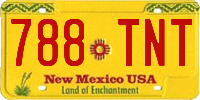 NM license plate 788TNT