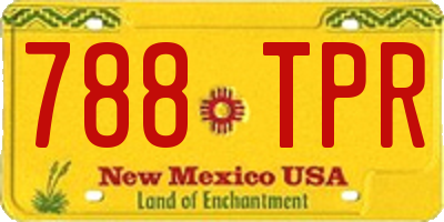 NM license plate 788TPR