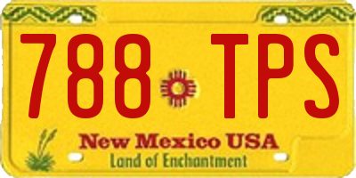 NM license plate 788TPS