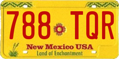 NM license plate 788TQR