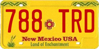 NM license plate 788TRD