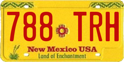 NM license plate 788TRH