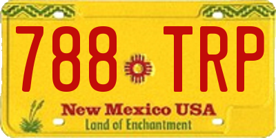 NM license plate 788TRP